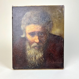Vintage Portrait of a man, 20th Century oil painting, male portrait, original portrait of a man signed by artist Franz Shoorman (1902 -1982)