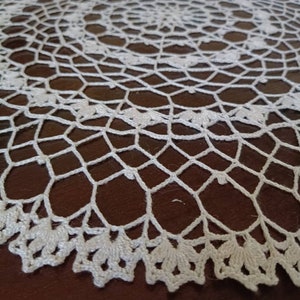 Hand made lace doilies, crochet art, delicate white doilies, medium plain
