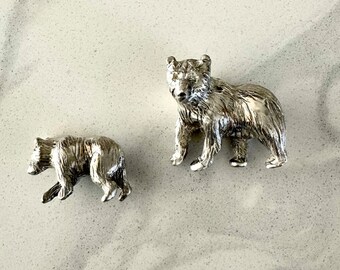 Sterling Silber kleine Bär Halskette
