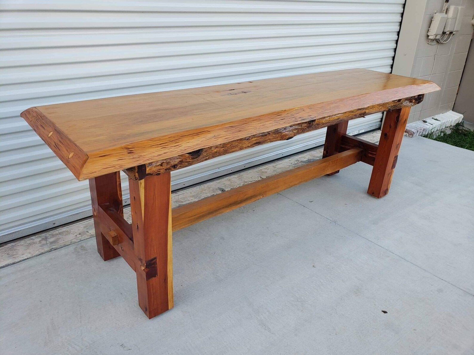 Live Edge Pecky Cypress and Cedar Custom Dining Table and Etsy