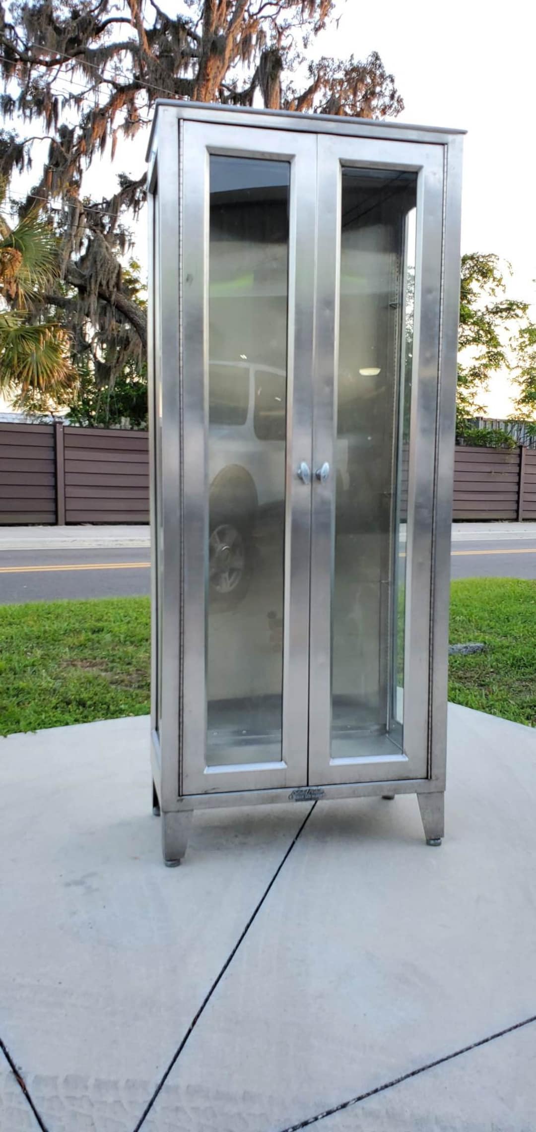 Vintage Metal Industrial Stainless Steel Medical