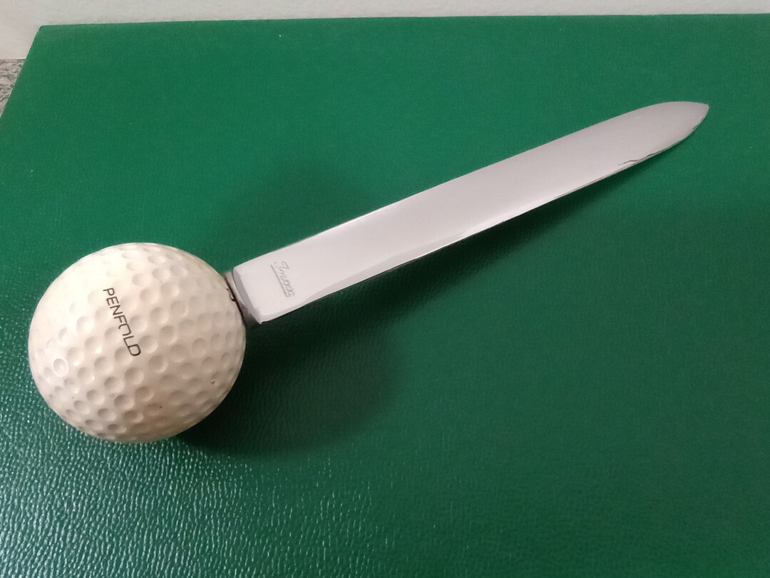 Vintage Inox Letter Opener W/penfold Player Golf Ball Etsy