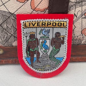 Vintage LIVERPOOL Patch Coat of Arms Liver Bird Sew On Embroidered Badge