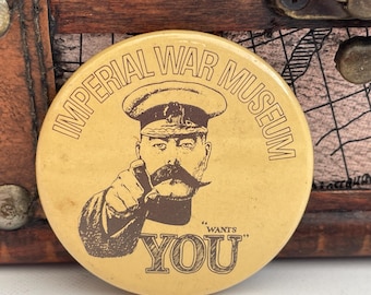 ヴィンテージバッジ 帝国戦争博物館 ロンドン 軍事ピンボタンバッジ