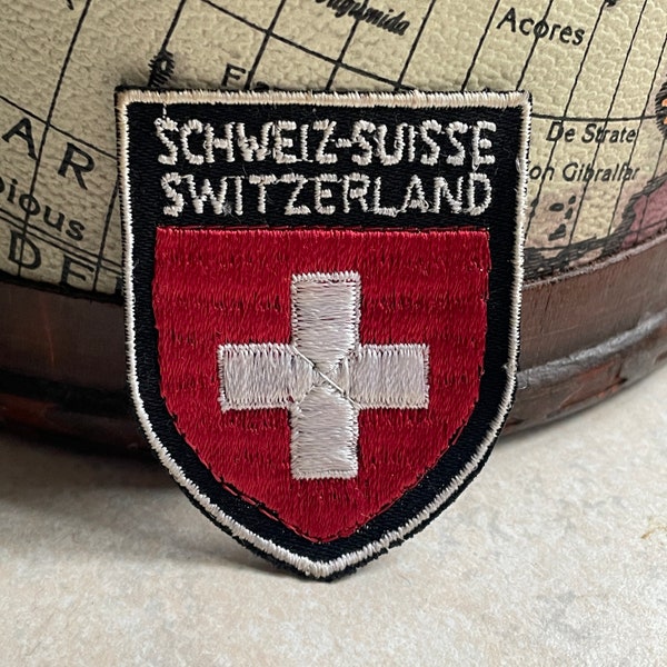 Vintage Patch SWITZERLAND Schweiz Suisse Flag Souvenir Cloth Badge