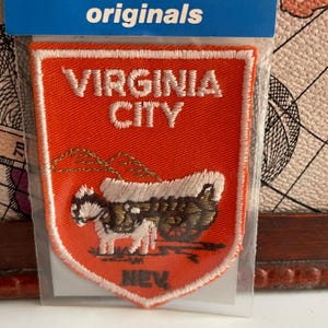 Vintage Patch VIRGINIA CITY Nevada USA Souvenir Sew On Cloth Badge