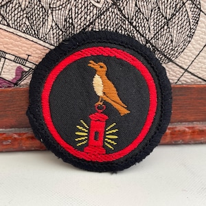 Vintage Girl Guides NIGHTINGALE Bird Patrol Emblem Embroidered Patch Sew On