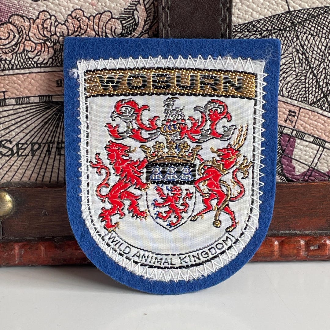 Safari Guide Patch Vintage Patch Woburn Safari Park Wild Animal Kingdom Souvenir Patch Sew ...