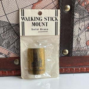 Vintage Walking Stick Badge ELY CATHEDRAL Cambs Brass Souvenir Stocknagels