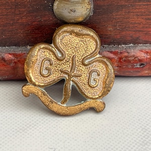 Vintage Badge Girlguiding Trefoil Promise Girl Guides Melsom Birmingham Badge