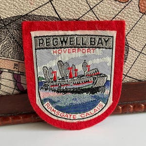 Vintage Patch SEALINK Weymouth to Cherbourg Ferry Souvenir Sew On Cloth Badge