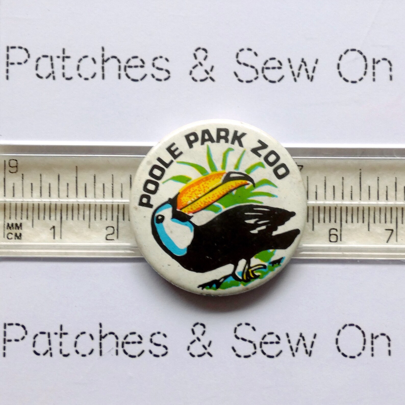 Vintage Badge POOLE PARK ZOO Toucan Pin Button Badge 1970s 80s Etsy