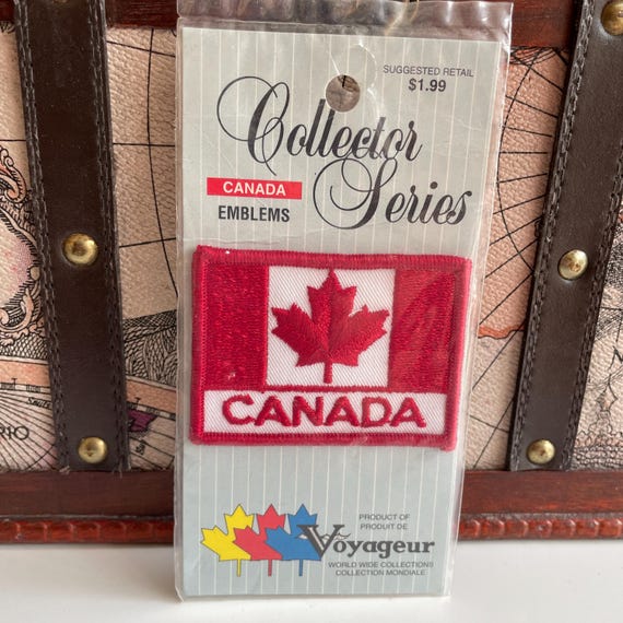 Vintage Patch Canada Maple Leaf Shape Sew On Embr… - image 2