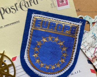 60 x 35 mm Europe Flag European Union EU Flag Sew-On Iron-On Patch 0933 B 