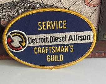 Uniforme de servicio de repuestos para camiones Detroit Diesel Allison con parche vintage