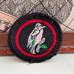 Vintage Girl Guides CHAFFINCH Bird Patrol Emblem Embroidered Patch Sew On