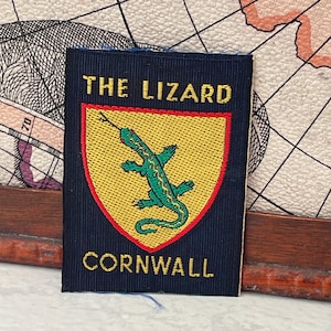 Vintage Patch THE LIZARD Cornwall Cornish England Sew On Embroidered Badge