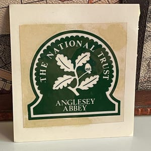 Vintage National Trust Anglesey Abbey Lode raamsticker voor auto/camper