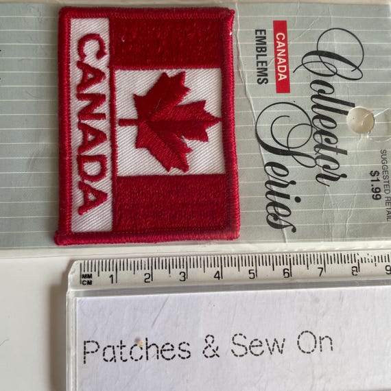 Vintage Patch Canada Maple Leaf Shape Sew On Embr… - image 8