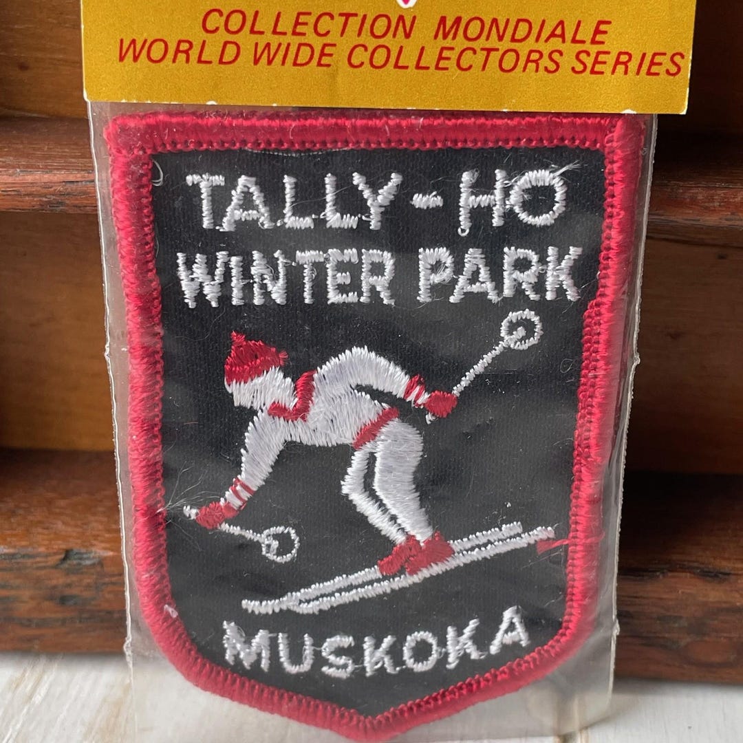 Tal Lo Patch Vintage Tally Ho Winter Park Patch Muskoka Ontario Canada Souvenir Sew ...