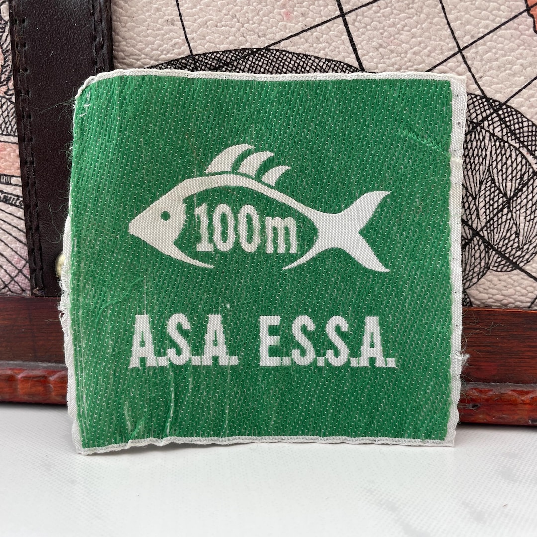 Essa Patch Vintage Patch ASA ESSA 100 Metre Distance Swimming Award Sew on Badge ...