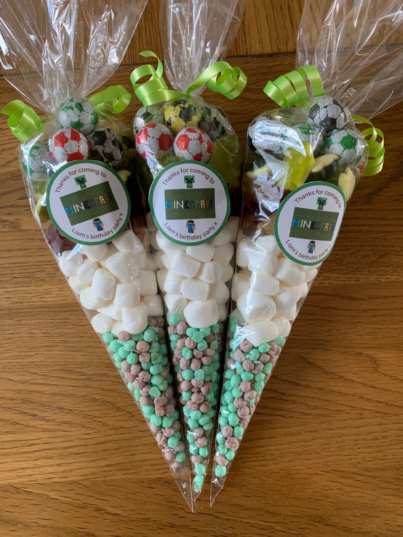 Pre filled Personalised Baby Shower GENDER REVEAL sweet cones