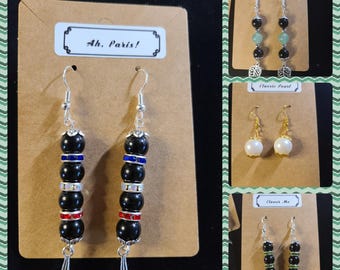 Beaded & Charmed Dangle Earrings