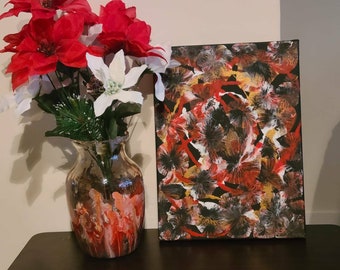 Explosion of Love Vase & Canvas Set
