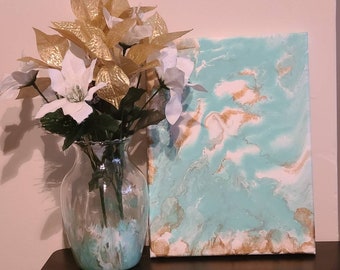 Ocean Breeze Vase & Canvas Set