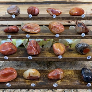 Sardonyx natural agate small size banded palm birthstone crystal Altar decor root chakra amulet zodiac and prosperity gift him her decor PA1