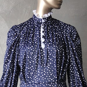 Romantic 70&#39;s polka dot dress