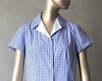 Cuerpo vintage de algodón vichy
