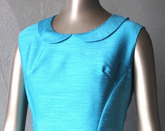 60'S turquoise cocktail style dress