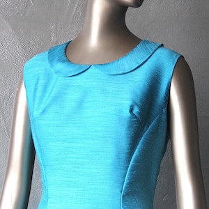 60&#39;S turquoise cocktail style dress