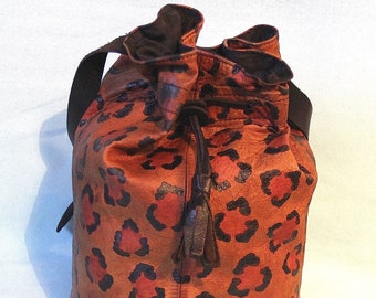 Sac sceau imprimé animalier