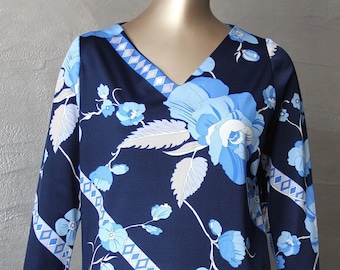 Tunika z nadrukiem w stylu Leonarda z lat 60