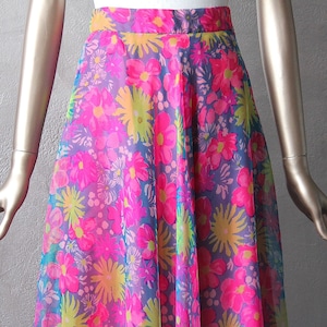 60&#39;s pop flower print skirt