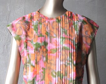 60s printed bodice