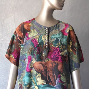 80&#39;s jungle print bodice