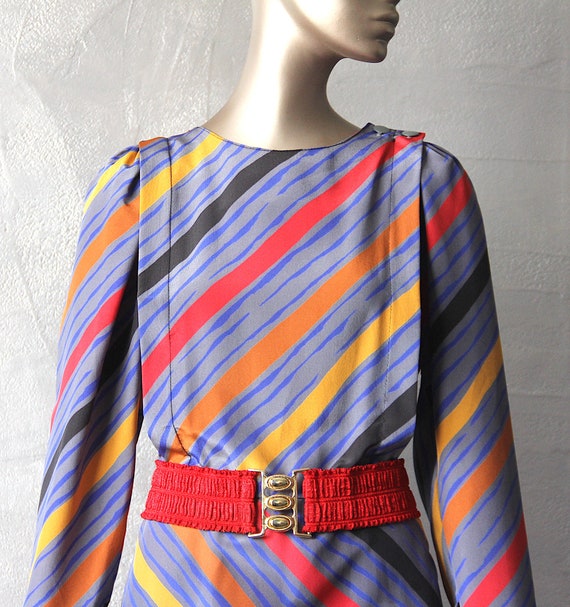 80'S graphic print dress - image 3