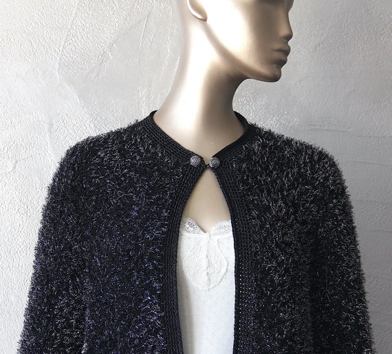 70's heather knit cardigan - image 1