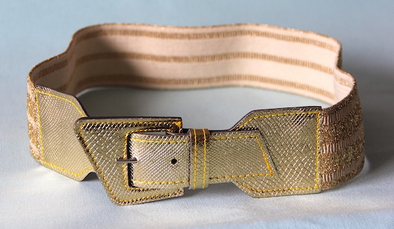 80's chic elasticated belt