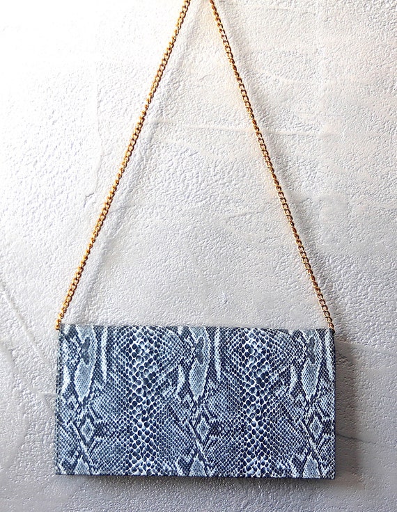 Python look 70's clutch bag - image 4