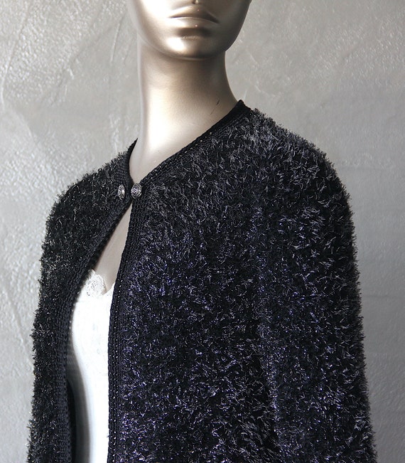70's heather knit cardigan - image 3