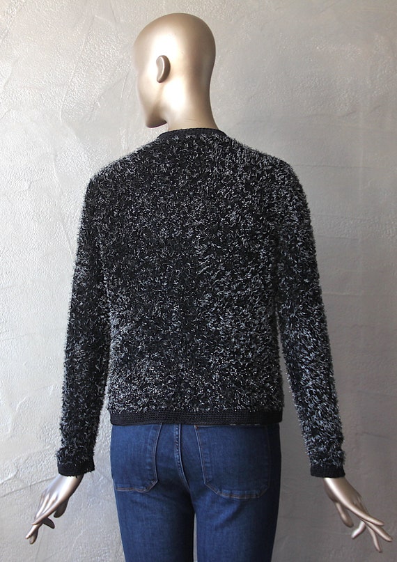 70's heather knit cardigan - image 7