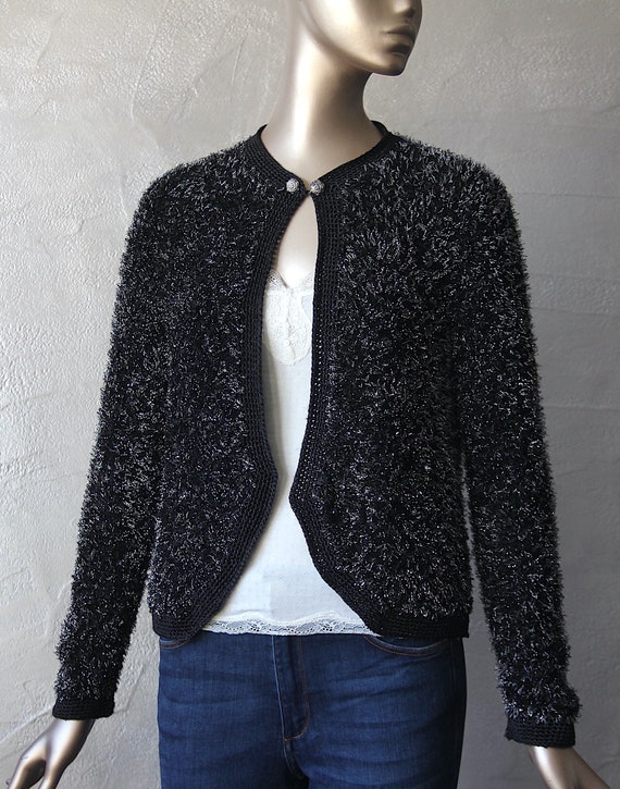 70's heather knit cardigan - image 5