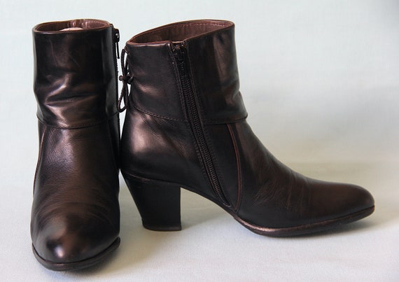 Fancy Leather Ankle Boots 80 s T 35 EU Etsy Sweden