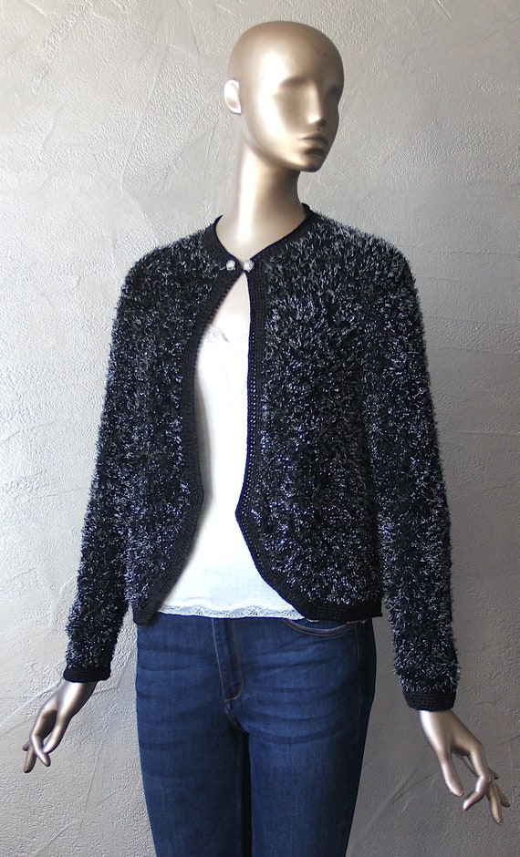 70's heather knit cardigan - image 8