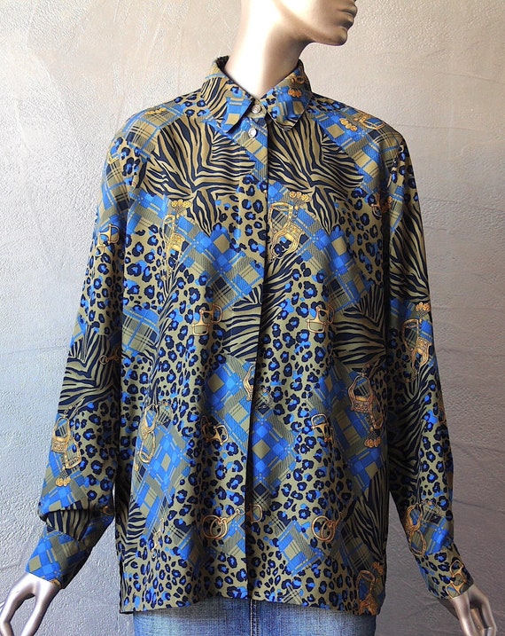 Chemisier animalier sale