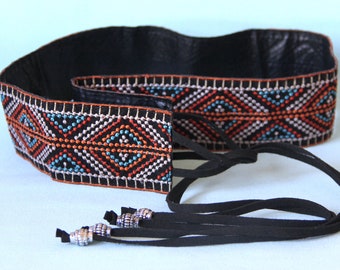 Ceinture bohème multicolore